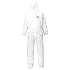 ST30WHRL Portwest BizTex SMS Coverall Type 5/6 White Large NEW