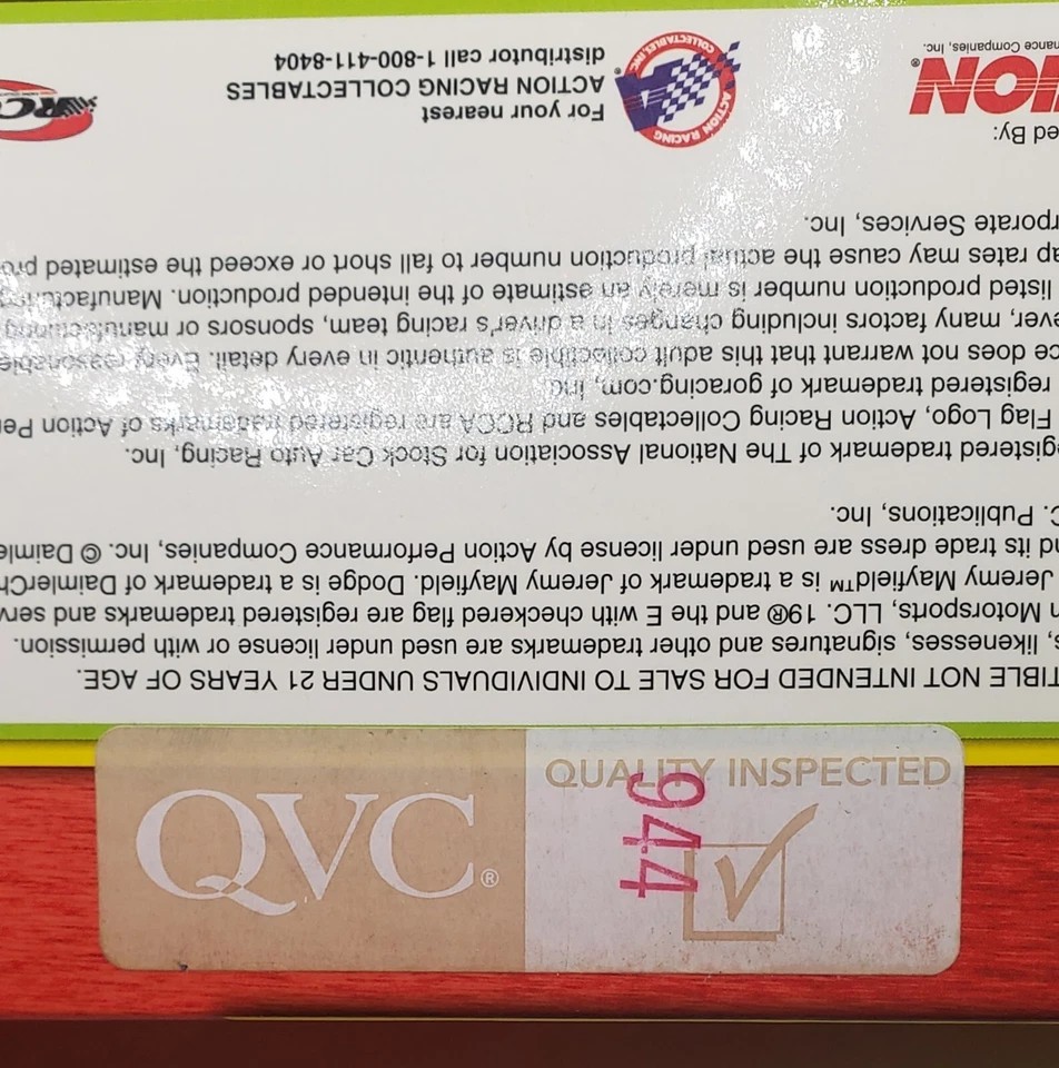 Jeremy Mayfield #19 Dodge Dealers/Mad Magazine 2004 1/24 fundido a presión 1 de 108 QVC Foto 2 de 4