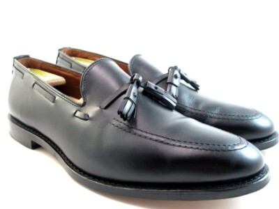 Allen Edmonds Grayson Tassel Loafers Black Leather Men’s Size 11.5D Allen Edmonds Grayson Tassel Penny Loafers Shoes Style #8217  main image 4