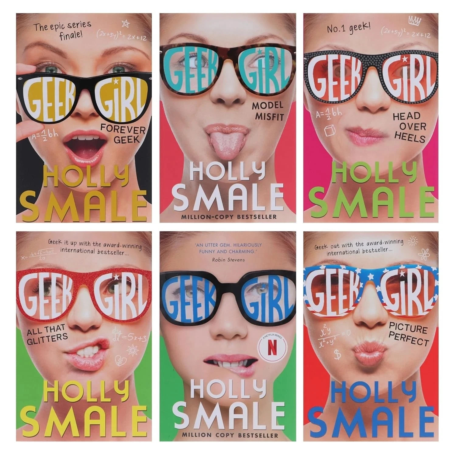Holly Smale Geek Girl Series 6 Books Collection Set Model Misfit, Forever Geek