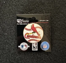Mlb St Louis Cardinals Baseball Logo Lapel Pin Brand New Collectable