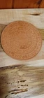 Vintage FRANKOMA Pottery Sequoyah Cherokee Alphabet Hot Plate Trivet 6.25”