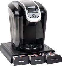 Single Serve Coffee Pod Organizer with 3 Drawers 36 Capacity Countertop Storage