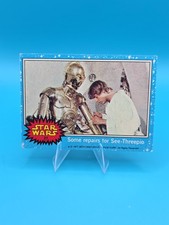 SOME REPAIRS FOR SEE-THREEPIO 1977 TOPPS STAR WARS blue #27 VG-EX 