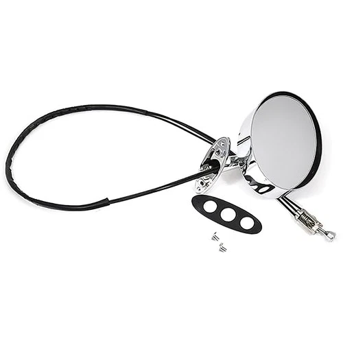 1970-72 Oldsmobile Cutlass 442; Mirror; Outside Remote; Chrome; LH