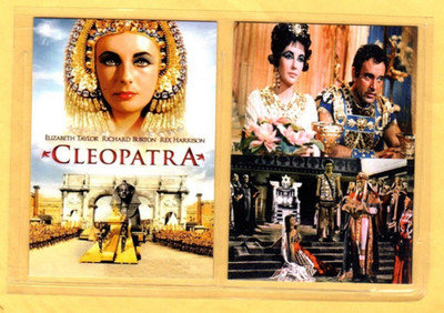 CLEOPATRA   MOVIES   CUSTOM   NOVELTY TRADING CARD 2 CARDS