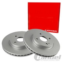 2X Herth+Buss Jakoparts 258Mm Bremsscheiben Vorne Passend FüR Mazda 2 | J3303009