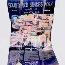 Commodore 64 BOUNTY BOB STRIKES BACK Big Fold-Out Poster + Instructions VTG 1985