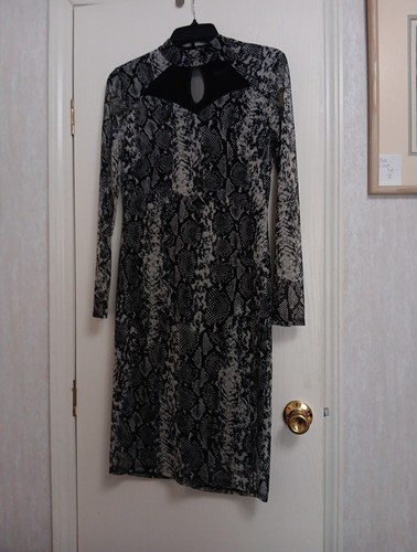 ENFOCUS STUDIO Floral Lace Dress Black Size 6 Below Knee Special Occasion - 第 1/7 張圖片