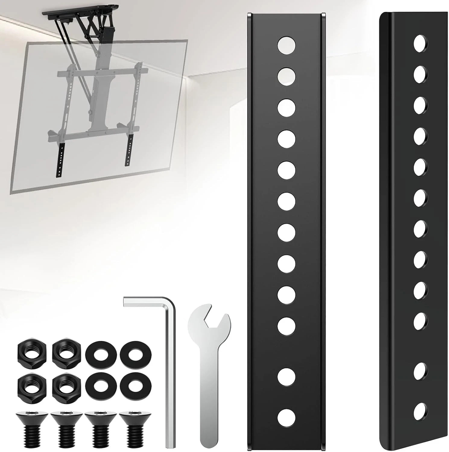 Vertical VESA Extender Plate Bracket Kit, TV Mount Extension