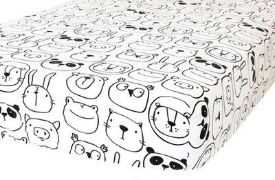 Addison Belle fitted crib sheet, 28''x52''x9'', 100% organic cotton, NWT