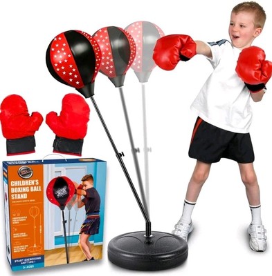 Kinder Junior Boxset Boxsack Ball Handschuhe Kinder freistehend verstellbar H