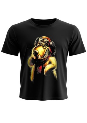 T-Shirt Lachender Hund 100% Baumwolle
