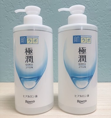 2x Rohto Hadalabo Gokujun Hyaluronic Lotion Moist Pump type 13.5 fl. oz. (400ml)