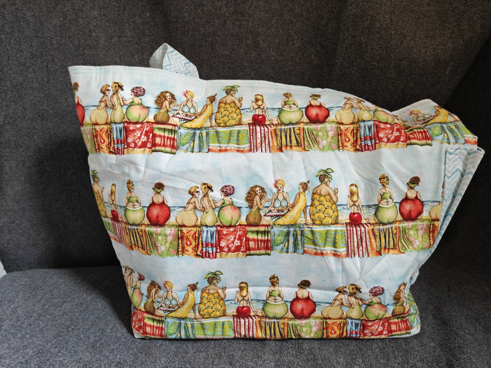 Dlightville Handmade Fruit Ladies Beach Bag with Metal Clasp and Pouch