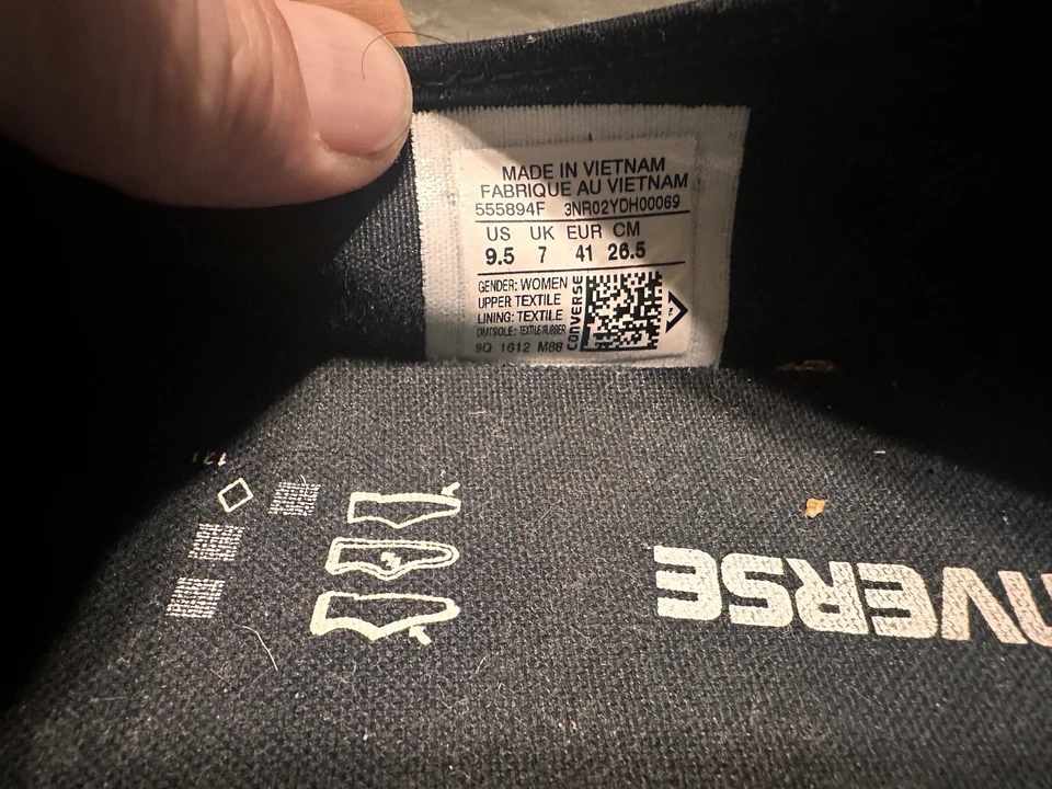 Tenis para mujer Converse Chuck Taylor All Star de encaje de ballet 9,5 de caña baja negras  Foto 2 de 4