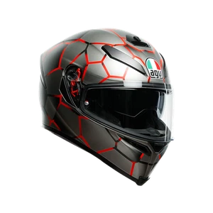 Agv K5-S Vulcanum Red Sport Touring Urban Motorcycle Helmet S