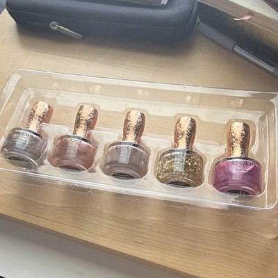 bebe Nail Lacquer Set Multicolor Shades Includes Glitter Effect WS18 0.5 fl oz