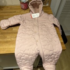 Marks and Spencer Pink Baby Snowsuit 3-6 Months