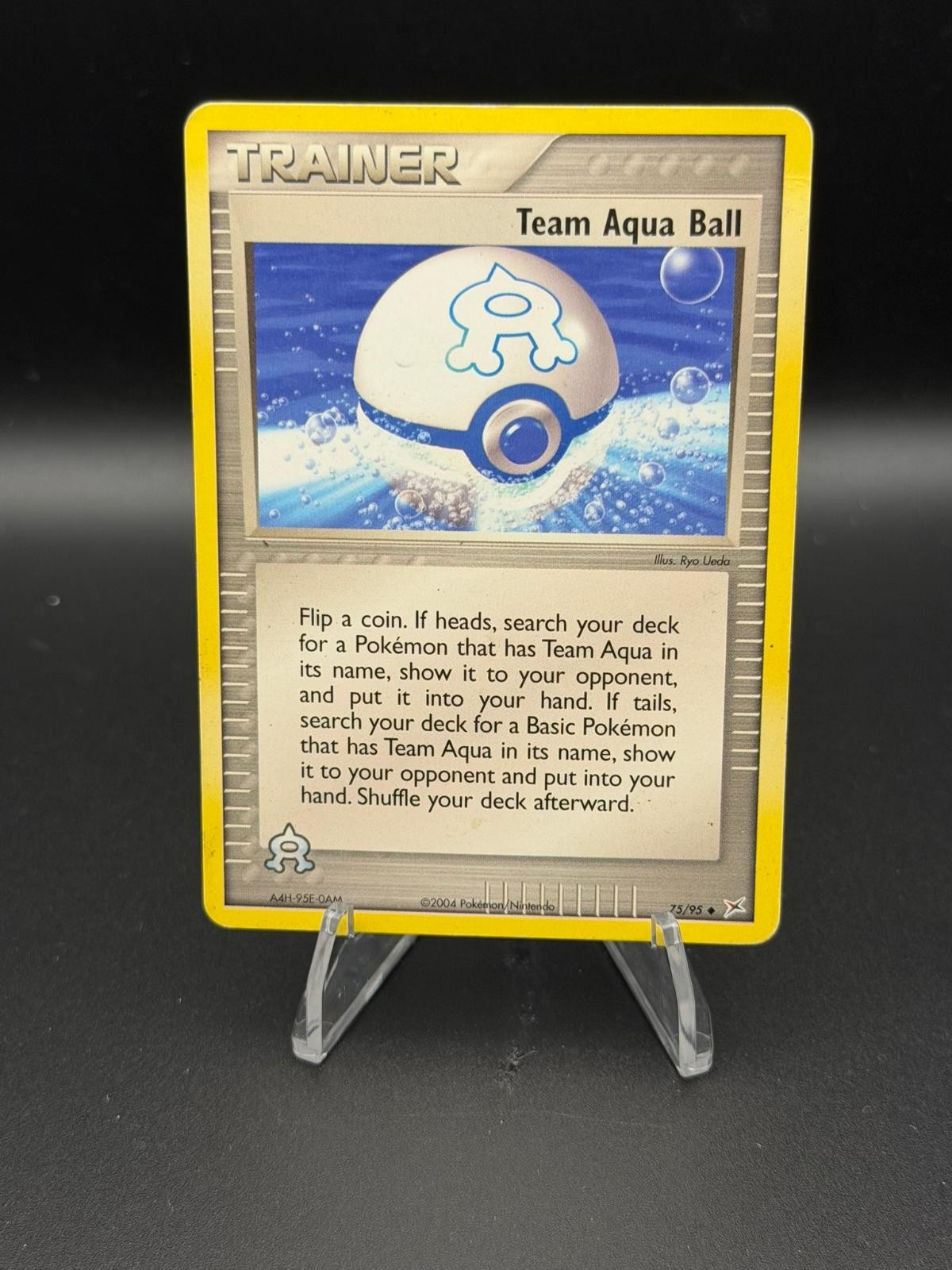 Team Aqua Ball 75/95 Uncommon Team Magma vs Team Aqua Pokemon Damaged