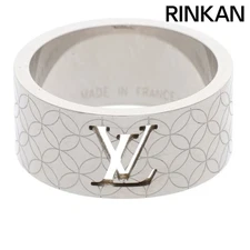 Louis Vuitton Berg Champs Elysees M65455 Logo Silver Ring Men's 18.5 M 12 Used b
