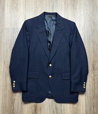 50s VINTAGE Palm Beach Blue Blazer Size 40 Men  s Tailored Formal Wear Suit