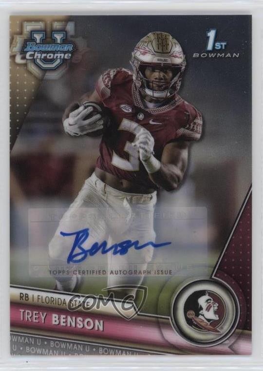 2023 Bowman U Chrome Chrome Prospect Auto Trey Benson #5 Auto