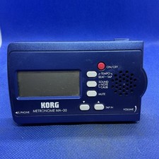 Korg MA-30 Compact Digital Pocket Metronome Blue - Tested - WORKING. S37