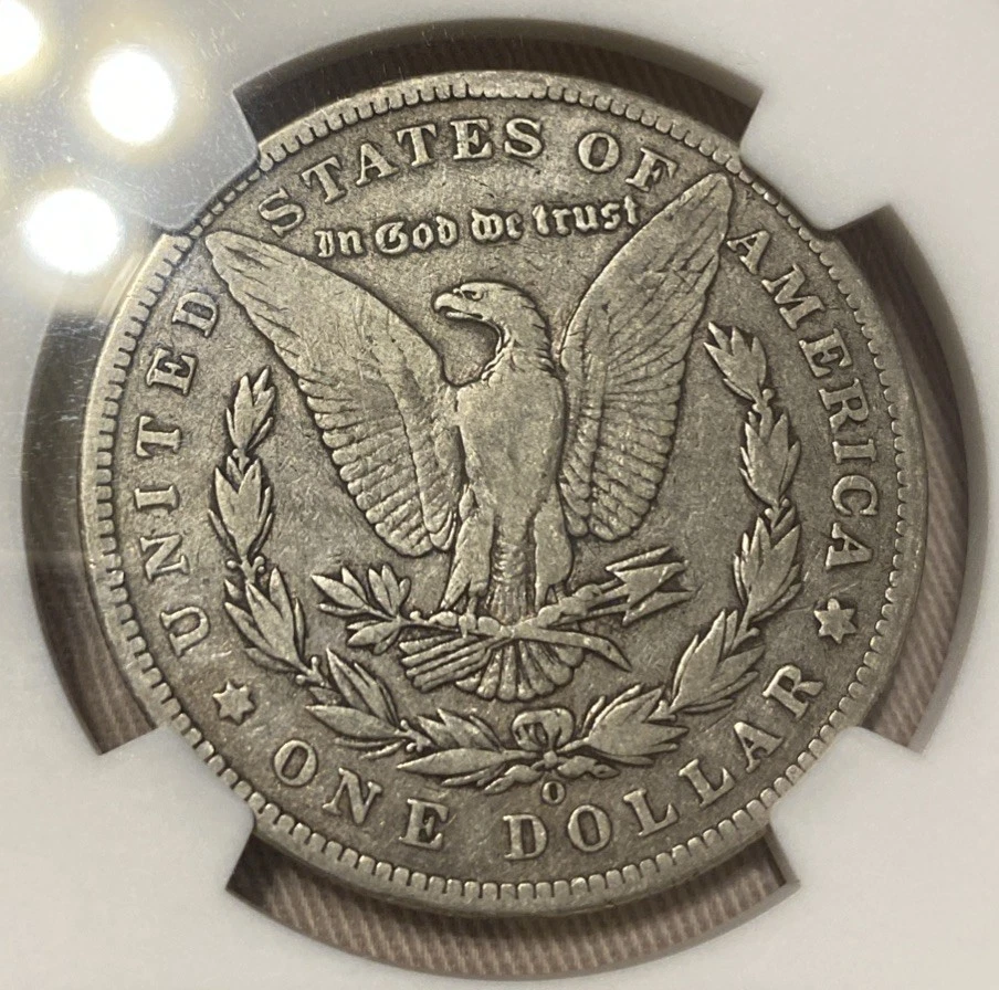 1895-O Morgan Silver Dollar NGC F15 - Key Date! Nice Look For Grade! 1895 O - Image 4 of 4