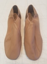 So Danca Jazz Dance Shoes Sz 3L JZ-43 Caramel Leather Pre Arch Split Sole 3964