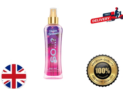 SO...? So…? Summer Escapes Womens Ibiza Dreams Body Mist Fragrance Spray 200ml