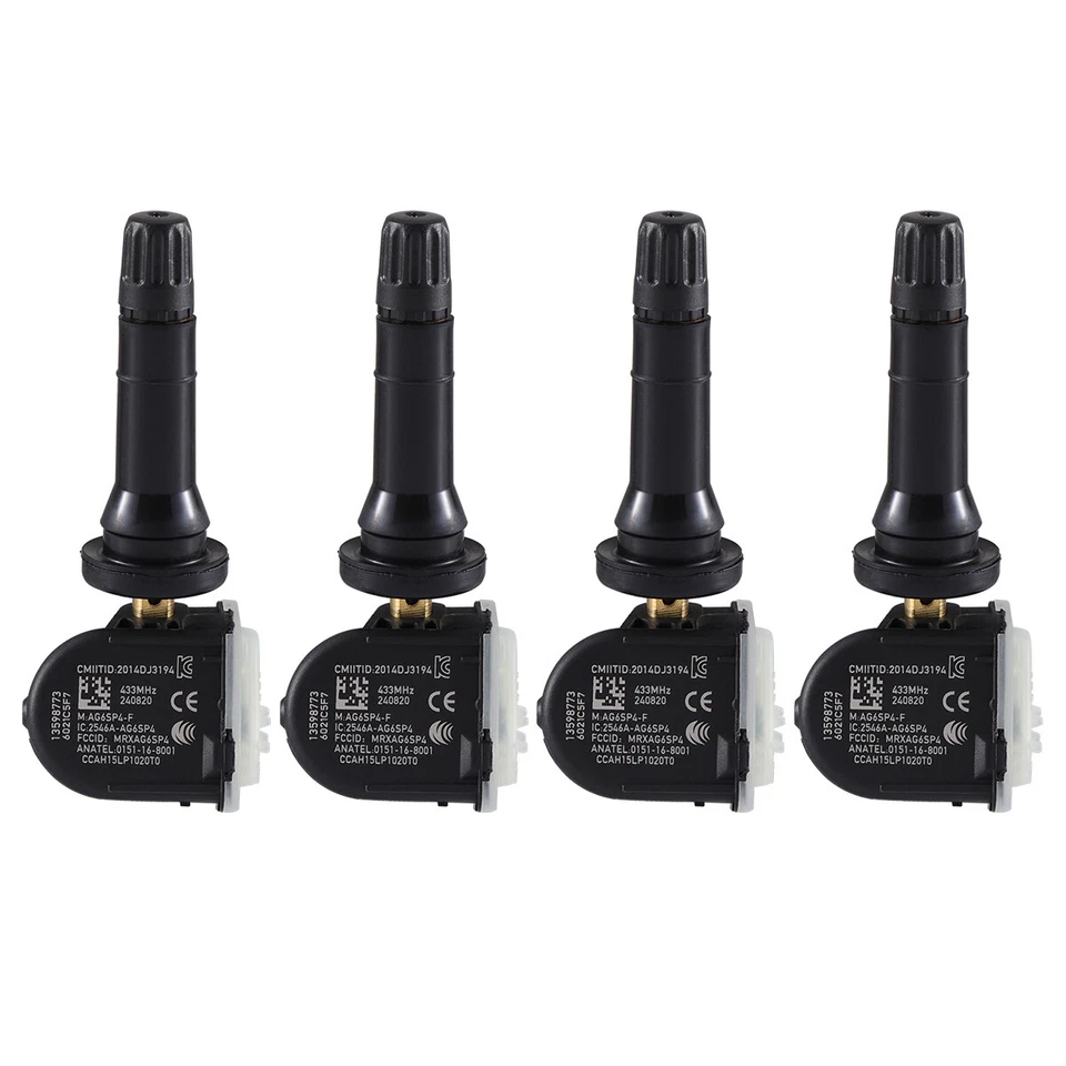 4X TPMS Tire Pressure Sensor For 16-17 Buick Enclave Chevrolet Camaro 13598773 - Image 4 of 4