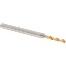 OSG 61518 Stub Drill Bit: 0.0709" Diam 140deg HSS Coated, RH Cut, Spiral Flute,