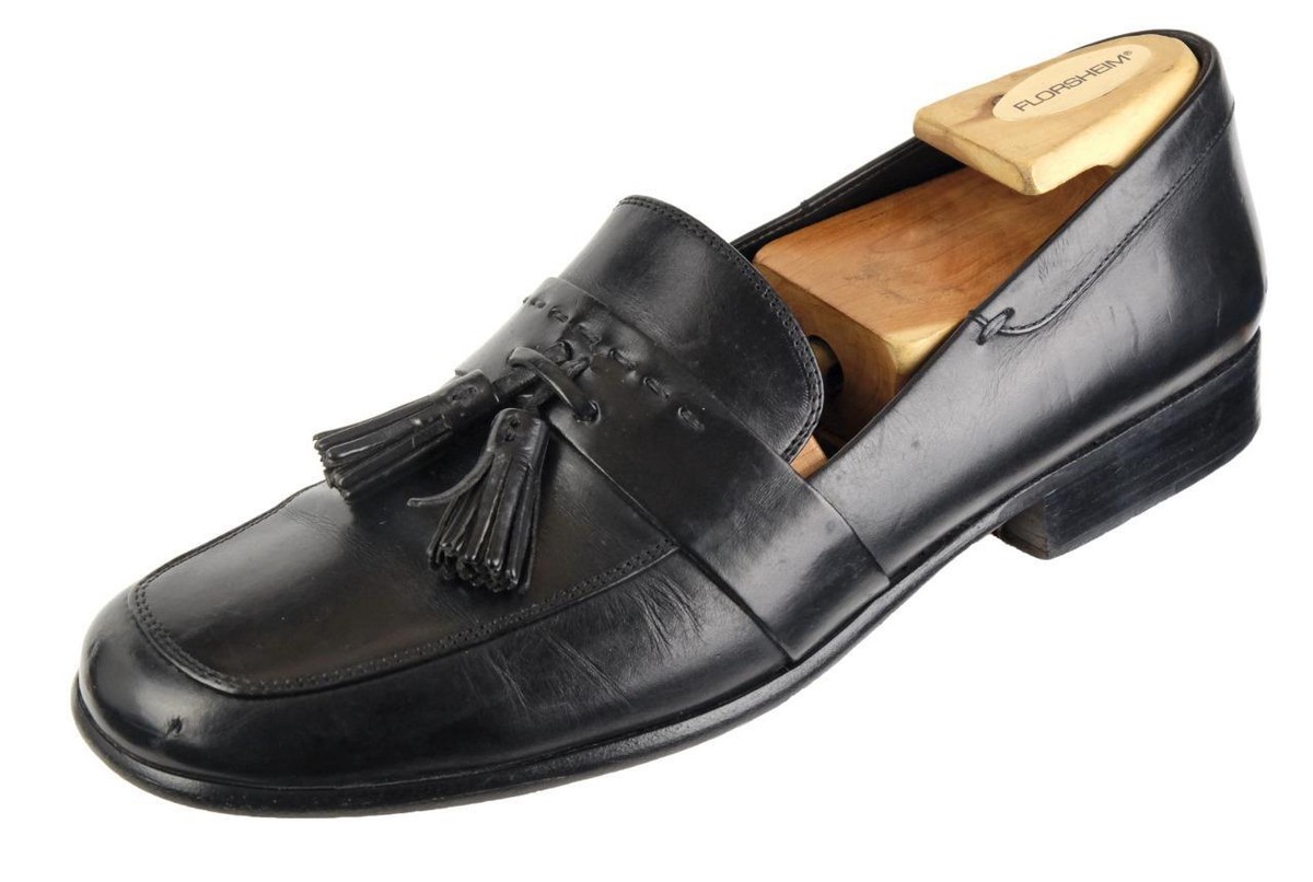 COLE HAAN City Tassel Loafers Dress Shoes Sz. 9 D Black  display picture 3