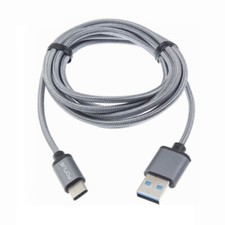 Type-C 10ft USB Cable Charger Cord Power Wire Long Braided Fast for USB-C Phones