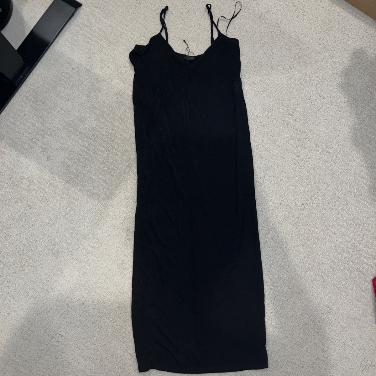 green emerald velvet dress Racerback Tank Dress S / Black main image 1