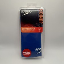 Speedo Silicone Swim Cap Junior Ages 6 - 14 One Size BLUE