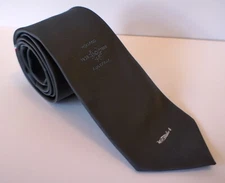 KLM Airlines 50th Anniversary 1938-1988 Holland To Australia Gray Necktie 52"