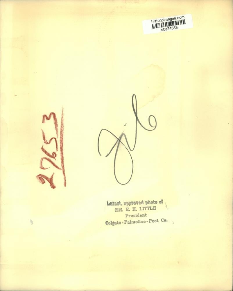 Press Photo EH Little President Colgate-Palmolive-Peet Co - sba24583