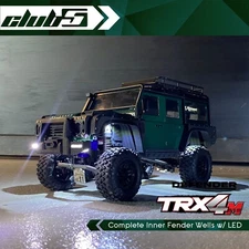 Complete Inner Fender Wells w/ LED Rock Light for Traxxas TRX-4M Defender