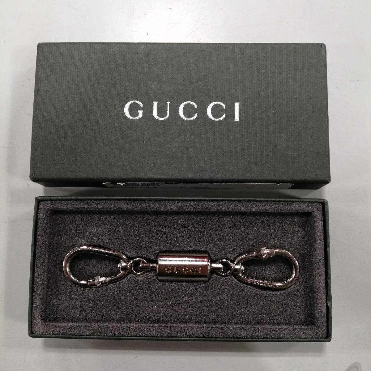 小物 OLD GUCCI Silver Keychain keyring 小物 OLD GUCCI Silver Keychain keyring GUCCI Carabiner