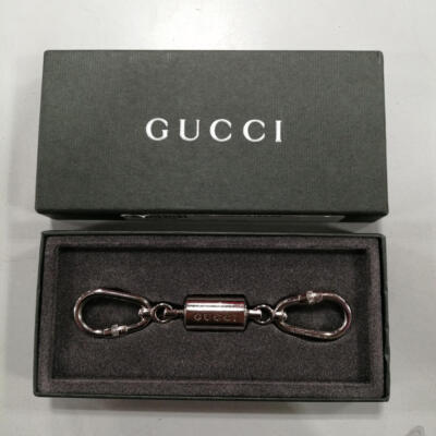 小物 OLD GUCCI Silver Keychain keyring Gucci Keyring: Interlocking G