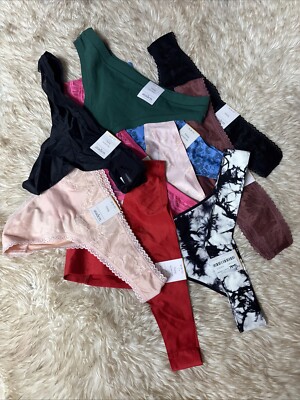 Women s Auden 10pr Thong Panties Size M NWT