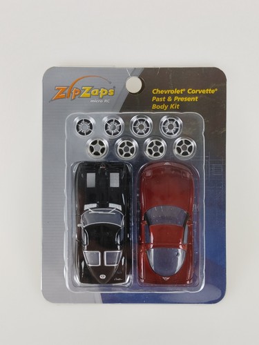 Kit Carrozzeria Passato e Presente Chevy Corvette 1963 e 2003 ZipZaps Micro Accessorio RC - Foto 1 di 11