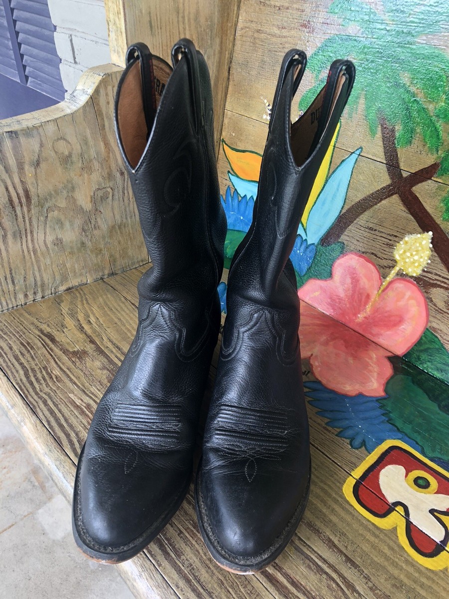 Durango Black Leather Boots SW4200 Sz Men display picture 1