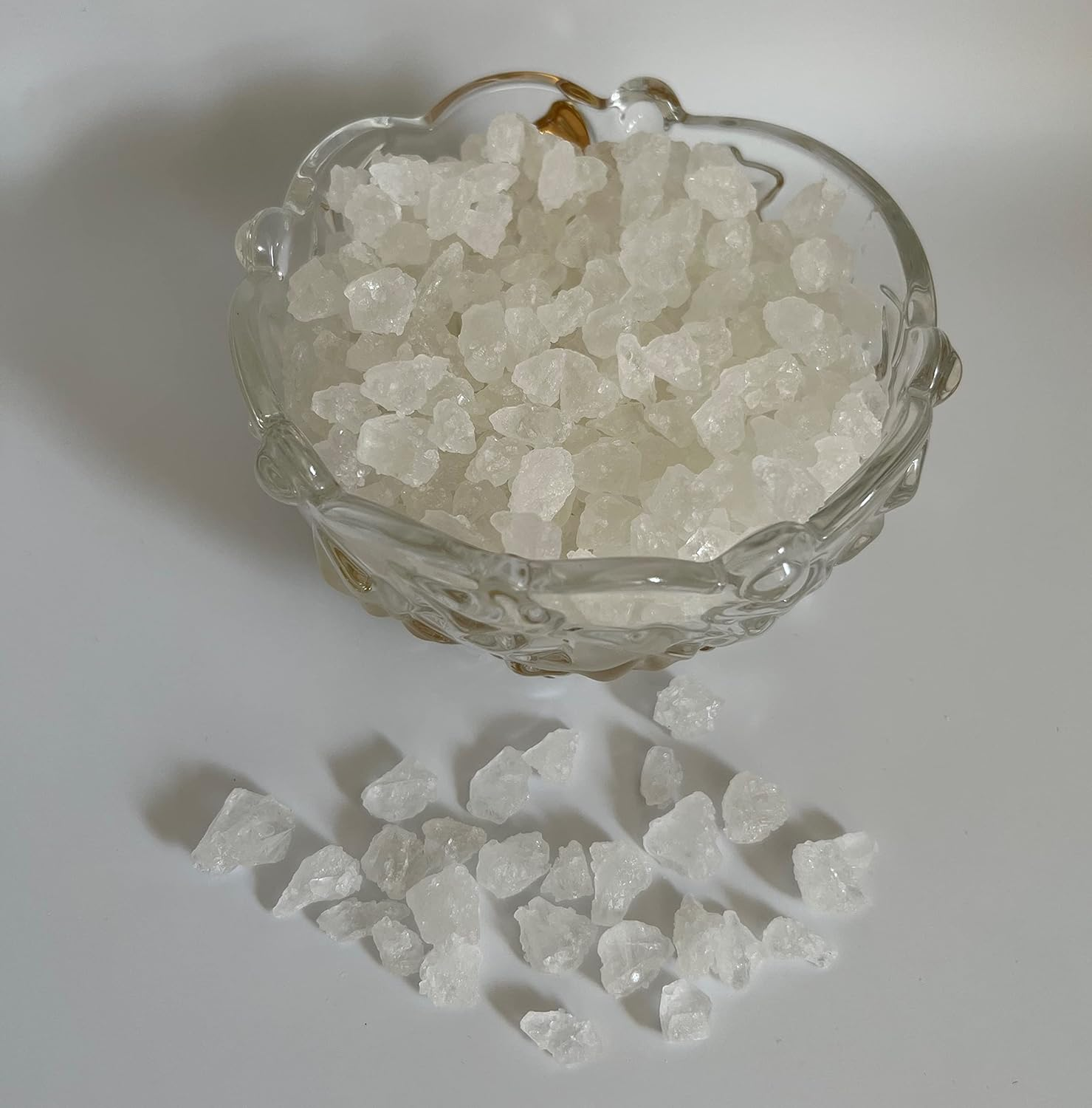 Old Fashioned White Rock Candy Crystals Lump Sugar Large Crystal Sweet Treat