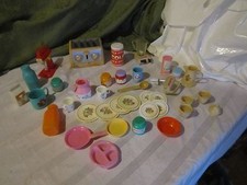 Toy Box LOT Fun Pretend Play dish dishes Chilton Strawberry Shortcake  More G4