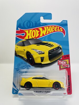 Hot Wheels 2017 Nissan Skyline GT-R R35 Yellow Then And Now 2022 NEW