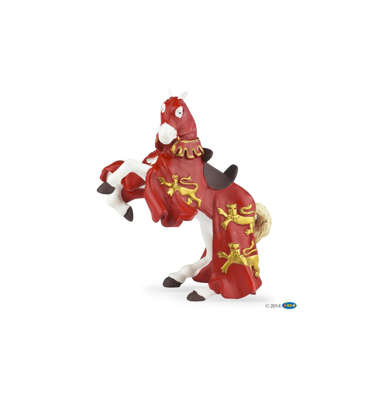 PAPO 39340 Red King Richard horse for knight Knights figurine Medieval figure