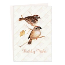 Religious BIRTHDAY Card, PSALM 40:3 God Song Bird by Dayspring Cards + Envelope